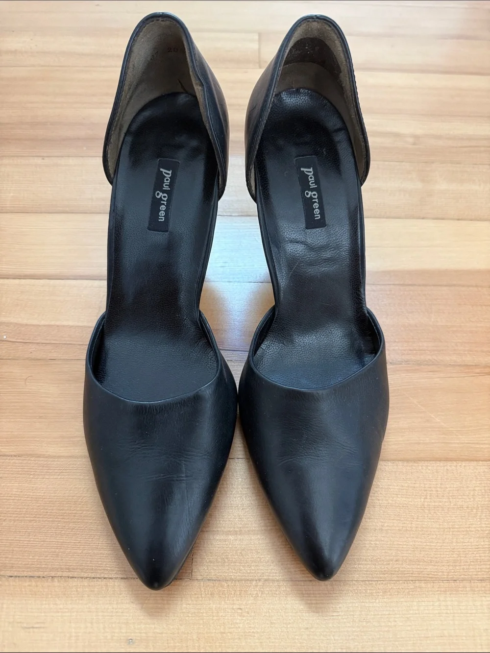 Paul Green Black Pointed Pumps 6 1/2UK (US 9)